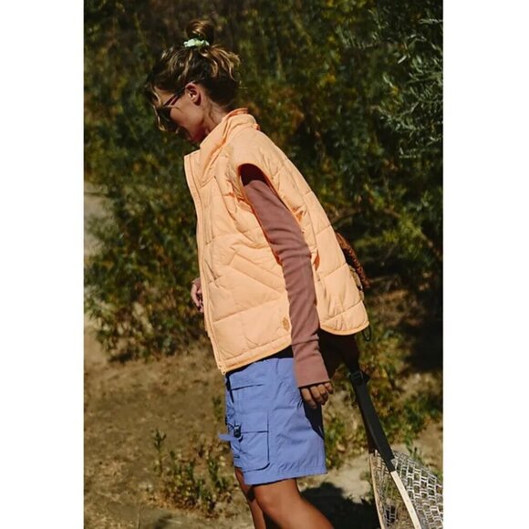 Free People Movement Pippa Packable Vest in Neon Clementine XS - Picture 1 of 13